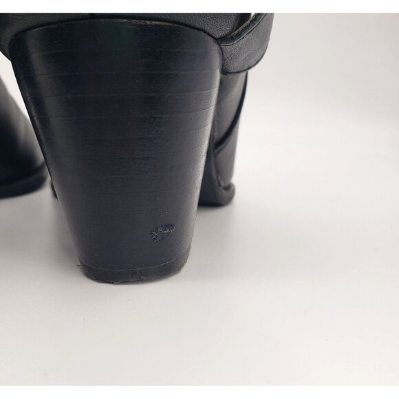 VIONIC Women 7 Black Leather Trinity Arch Support Comfort Ankle Moto Buckle Boot - Picture 13 of 16